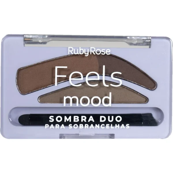 Sombra Duo Para Sobrancelhas Hb93574 Feels Mood - Ruby Rose - Image 2