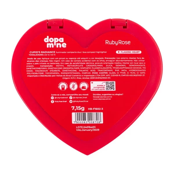Iluminador Dopamine Cupids Radiance - Flaming Heart -  Hbf16023 - Image 4