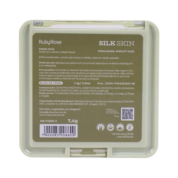 Blush Em Creme Fresh Face Hbf10003 Apricot Haze Silk Skin - Image 3