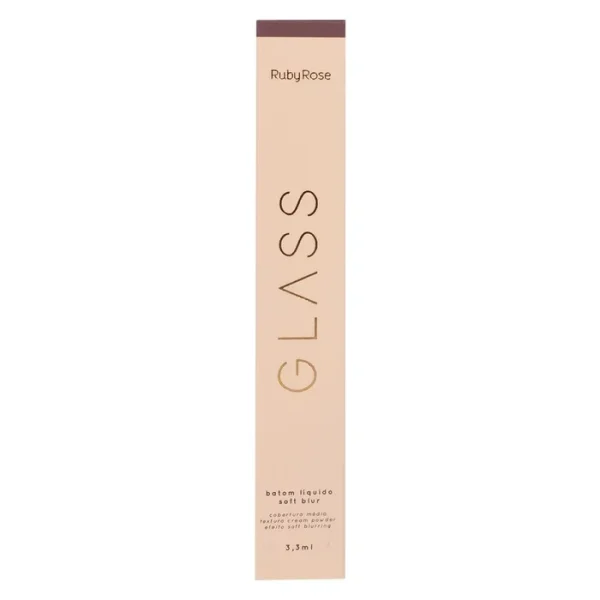 Batom Liquido Soft Blur Bg02  glass Hb5792 Rubyrose - Image 3