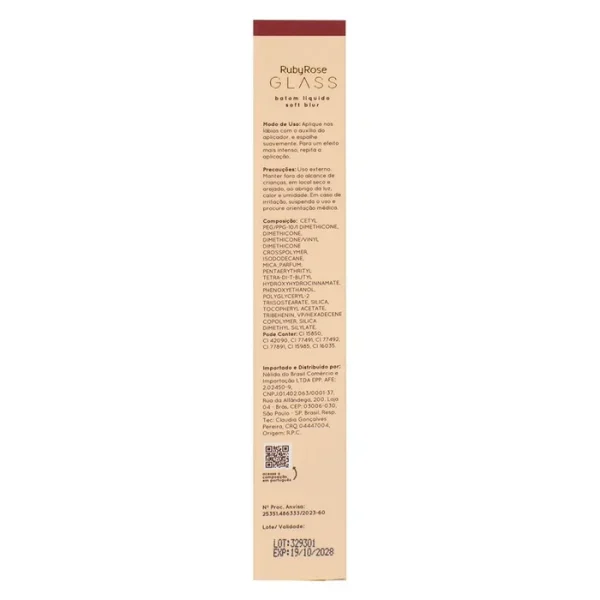 Batom Liquido Soft Blur Bg04 Glass Hb5794 Rubyrose - Image 4