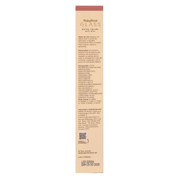 Batom Liquido Soft Blur Bg06 Glass Hb5796 Rubyrose - Image 4