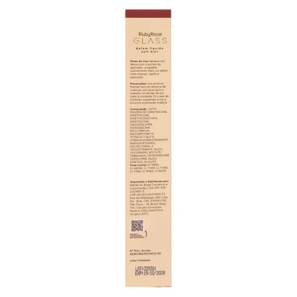 Batom Liquido Soft Blur Bg08 Glass Hb5798 Rubyrose - Image 4