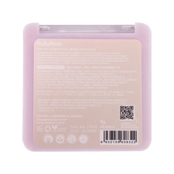 Blush Compacto Bc50 Precious Hb61215 Rubyrose - Image 4