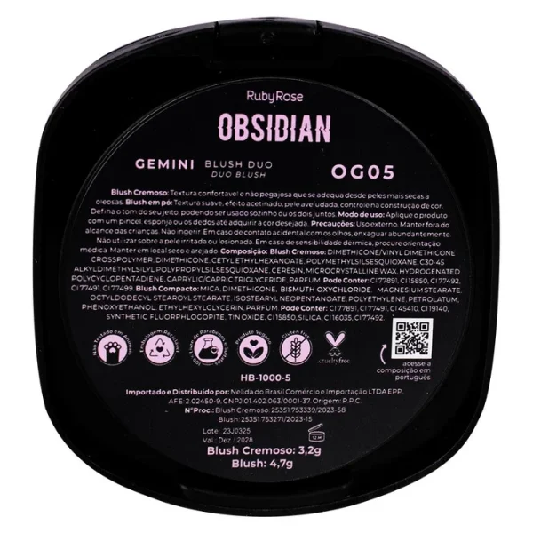 Blush Duo Obsidian Gemini Og05 Hb10005 Rubyrose - Image 4