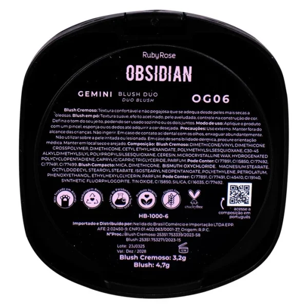 Blush Duo Obsidian Gemini Og06 Hb10006 Rubyrose - Image 4