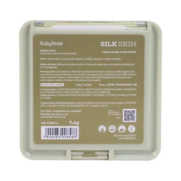 Blush Em Creme Fresh Face Hbf10004 Plum Petal Silk Skin - Image 3