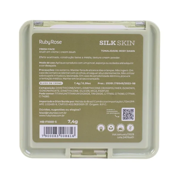 Blush Em Creme Fresh Face Hbf10005 Rosy Dawn Silk Skin - Image 3