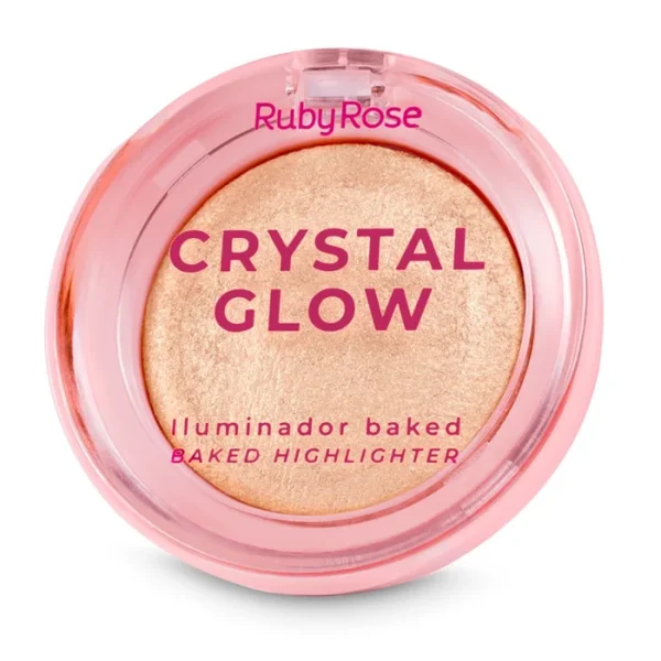 Crystal Glow Iluminador Baked Solar Flare Hbm700-7 Rubyrose - Image 2