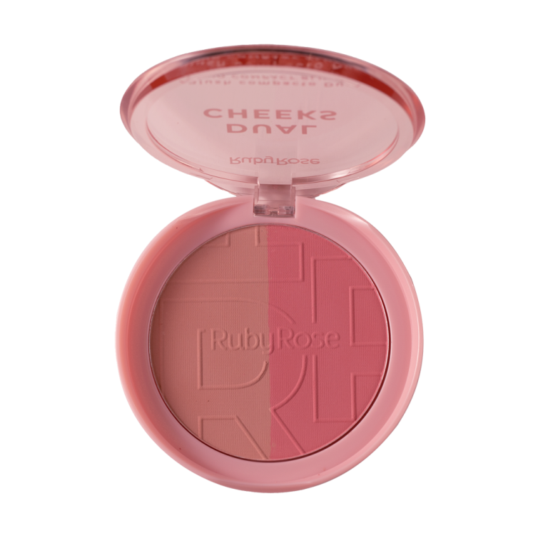 Dual Cheeks Blush Compacto Champagnepeach Hbm03 1 Ruby Rose