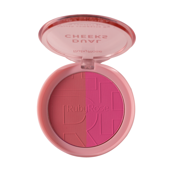 Dual Cheeks Blush Compacto Peachyfuchsia Hbm03 2 Rubyrose