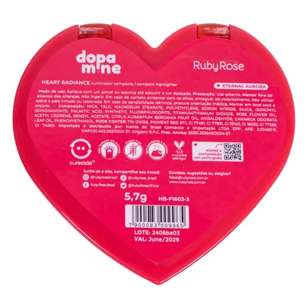 Iluminador Dopamine Heart Radiance - Eternal Aurora - Hbf16033 - Image 4