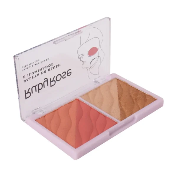 Paleta De Blush E Iluminador Hb75331 Rubyrose - Image 3