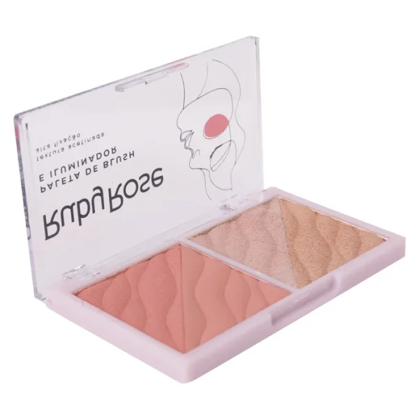 Paleta De Blush E Iluminador Hb75332 Rubyrose - Image 3