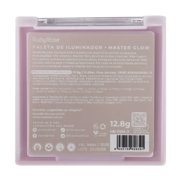 Paleta De Iluminador Masterglow Rubyrose - Image 4
