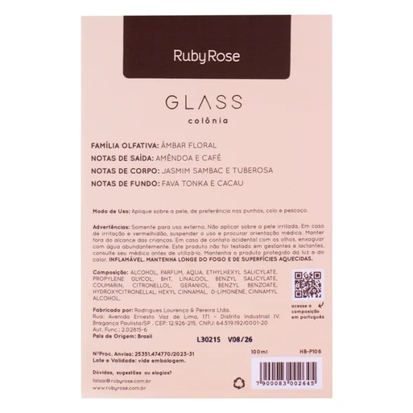 Perfume Glass Hbp106 Rubyrose - Image 6