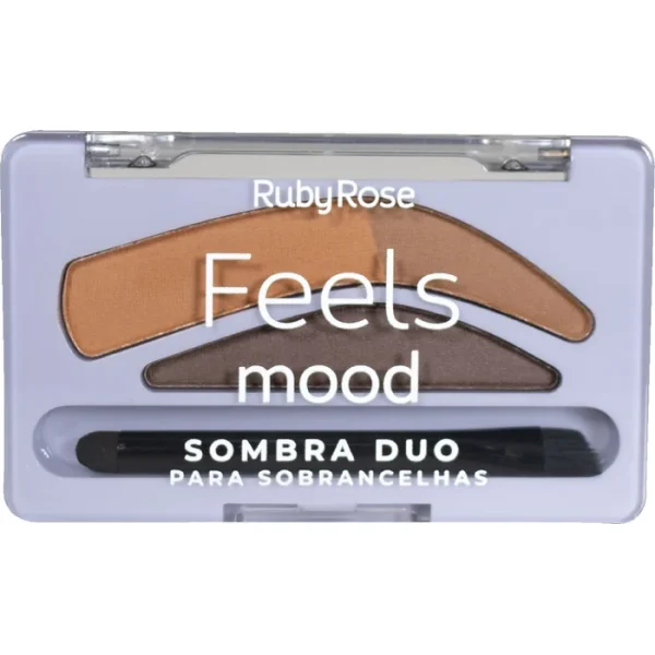 Sombra Duo Para Sobrancelhas Hb93572 Feels Mood - Ruby Rose - Image 2