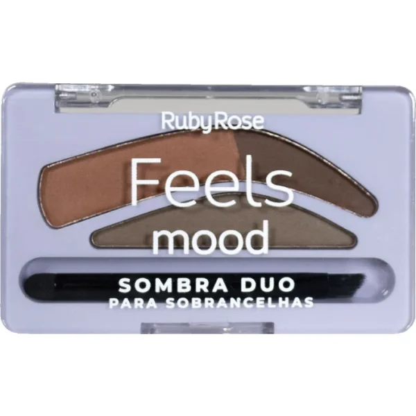 Sombra Duo Para Sobrancelhas Hb93573 Feels Mood - Ruby Rose - Image 2