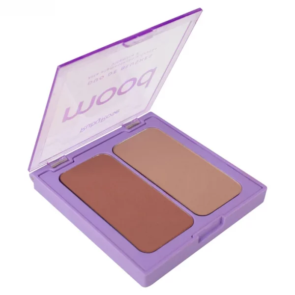 Duo Blush Feels Mood - Hb870 - Rose Rust + New Peach - Rubyrose - Image 3